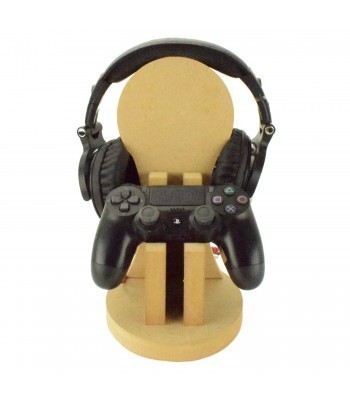 18mm Freestanding MDF Gaming Headset & Playstation or X Box Controller Single Holder Stand